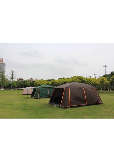 - 1 Oda + 1 Salon Çadır İçin Komple Kapalı Branda Sadece Branda - Yeşil Yeşil