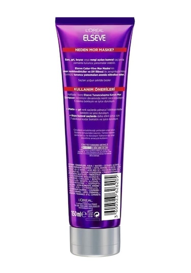 Turunculaşma Karşıtı Mor Bakım Seti pkttrnclmkrsmrbkmset-7793 Boyalı