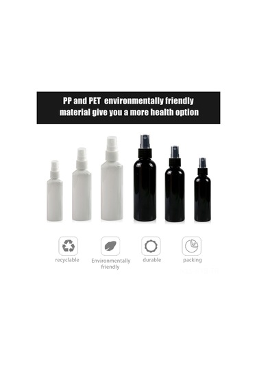 Symbee Pp Malzeme 50ml Taşınabilir Dezenfektan Sprey Flaske - Portatif Alkol Uygulama, Sağlıklı Koruma Beyaz