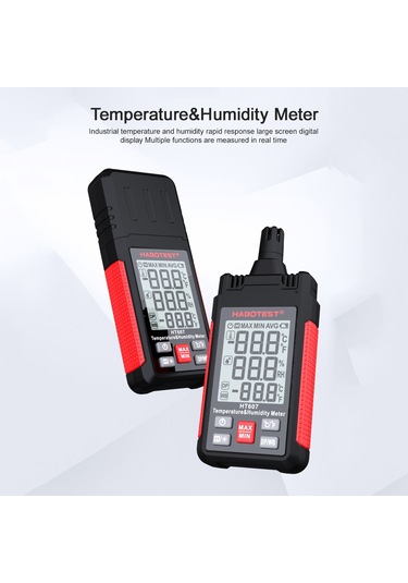 Springsun Habotest Ht607 El Tipi Dijital Termo-higrometre: Sıcaklık/nem/çiy Noktası Ölçer, Maks/min/veri Özellikli