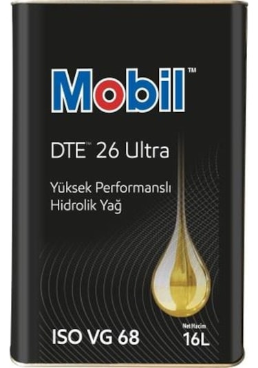 Mobil Dte 26 Ultra Yüksek Performanslı Hidrolik Yağı Teneke 16 L