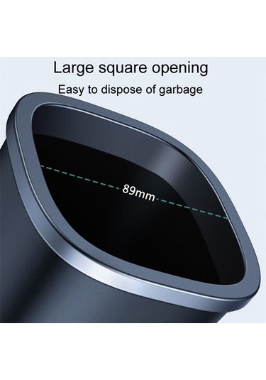 Basit Araba Çöp Kutusu Çöp Torbalı Otomobil Depolama Kutusu Siyah