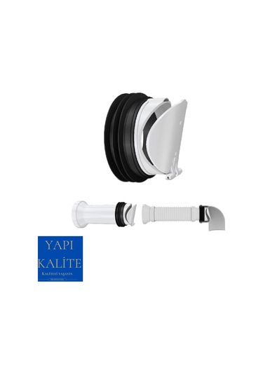 Dirsekli Çekvalfli Körüklü Klozet Gider Borusu