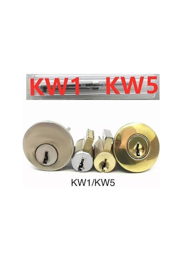 Çilingir Lishi 2'si 1 Arada Aletler Kw5 Kapı Sivil Kilit Açacağı El Aleti Profesyonel Çilingir El T Gümüş Diğer