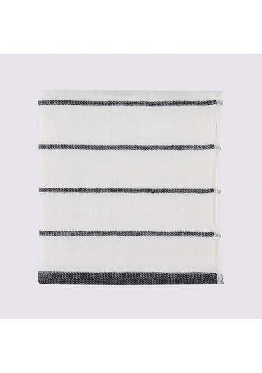 Ecocotton Elis Siyah-krem 3 Parça Organik Mutfak Havlu Seti 40 X 60 Cm. Siyah