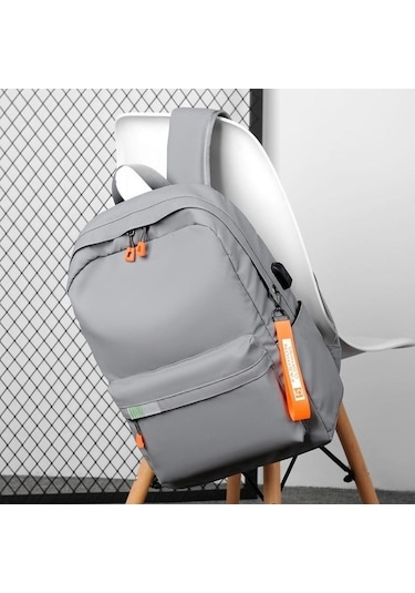 Novahub Erkek Kadın İş Rahat Sırt Çantası Su Geçirmez Oxford Kumaş Kontrast Siyah 31,5x13x42 Siyah