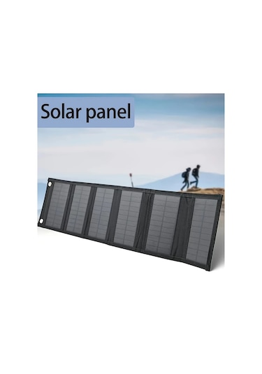 Elmpaly Usb-c Güneş Paneli 6 Katlanır Taşınabilir Şarj Cihazı Tablet Laptop Kamp