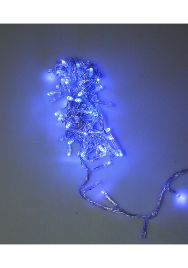 Yılbaşı Led Mavi Şeffaf Kablo 5m