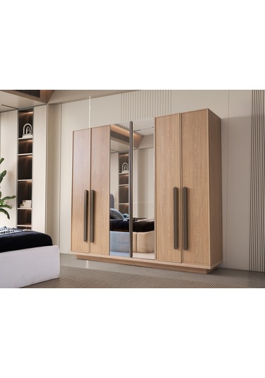 Boston 6 Kapaklı Gardırop %100 Mdf