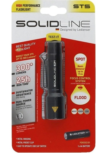 Solidline St5 El Feneri Siyah