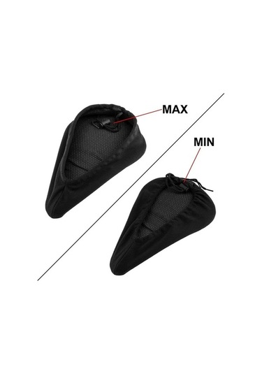 Pazly Bisiklet Koltuk Minderi - Erkek Kadın İçin Jel Yastıklı Kapak, Ekstra Yumuşak Bisiklet Koltuğu Siyah, Uyumlu Ekstra Konfor Siyah