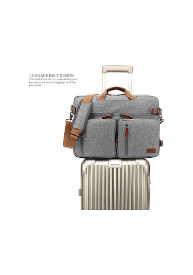 Coolbell CB-5005 2'si 1 Arada 15,6" Laptop Sırt ve Omuz Çantası-Gri