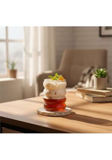Borosilikat Bardak Bubble Cup Şeffaf