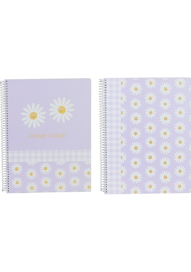Ancor B'log Flowers A4 Spiralli Kareli Defter 111842