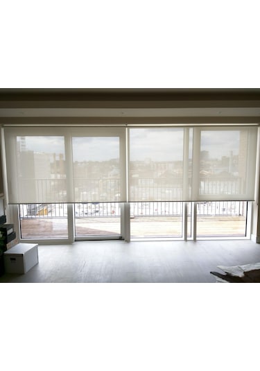 Beyaz Sun Screen Stor Perde 1. Kalite Sun Screen Perde Beyaz