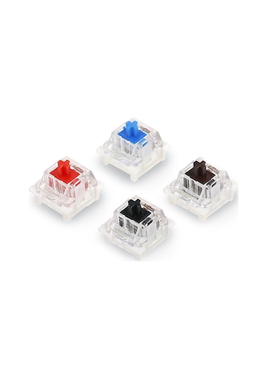 Genel Mekanik Klavye Şaft Anahtarı Değiştirilebilir Mekanik Klavye Anahtarı Outmu Mekanik Kahverengi Anahtar 90 Adet Optik