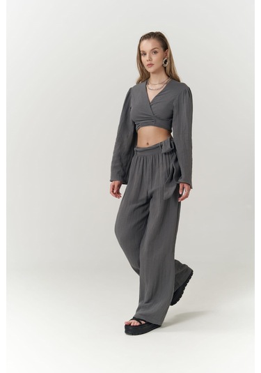 Atina Antrasit Müslin Takım Natural