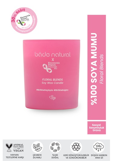 Bade Natural Soya Mumu Floral Blends %100 Doğal Ve Vegan