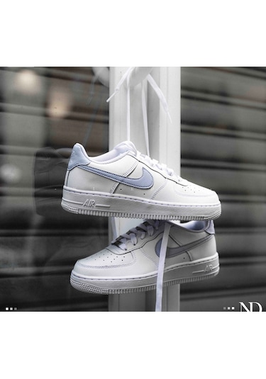 Nike Air Force 1 Gs Hakiki Deri Sneaker Ayakkabı-sportxstore Beyaz