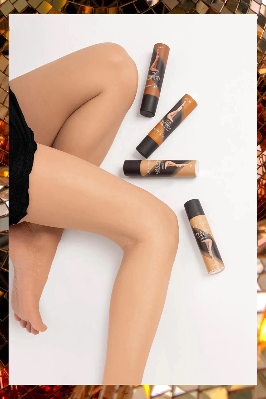 Alix Avien Uzun Süre Kalıcı Suya Dayanıklı Yüksek Kapatıcı Nemlendirici Etkili Işıltılı Bacak Fondöteni Seti 03