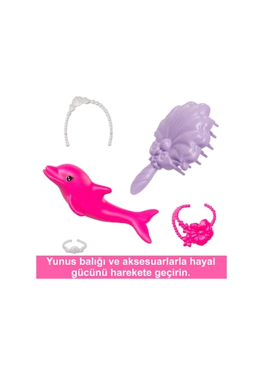Barbie Renk Değiştiren Deniz Kızı ve Aksesuarları HRP97