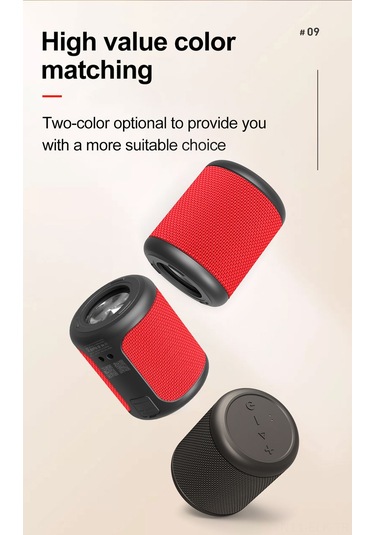 Xindoker Xdobo Draco 15w Taşınabilir Bluetooth Hoparlör: Tws, Ipx6 Su Geçirmez, Güçlü Bas, 25m Sorunsuz İletim, 10 Saat Çalma Süresi, Kırmızı