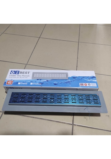 Özbest Duş Kanalı Izgarası Yer Izgara 40 Cm Paslanmaz Çelik Türk