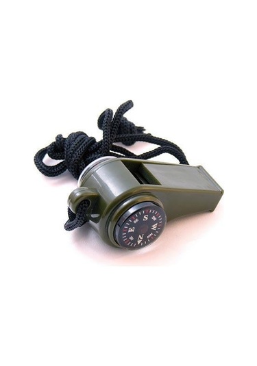 Pusulalı  Termometreli  Düdük Haki