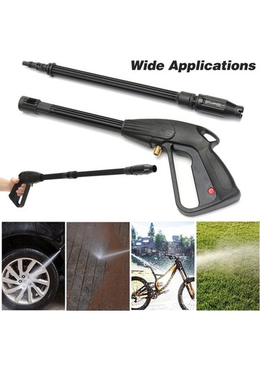 Pazly Yüksek Basınçlı Su Püskürtme Tabancası M14, 160bar, Uzun Direk, Dayanıklı Temizleme Aracı