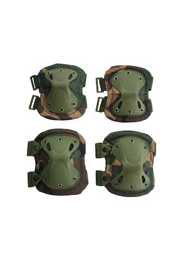 Wezone Ayarlanabilir Diz Ve Dirsek Koruyucu Seti - Spor, Koşu, Basketbol İçin Konforlu Korum Çok Renkli