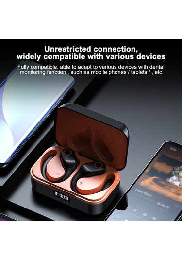 Geeroyoo Bluetooth 5.4 Kulak Kancalı Kablosuz Kulak İçi Kulaklık