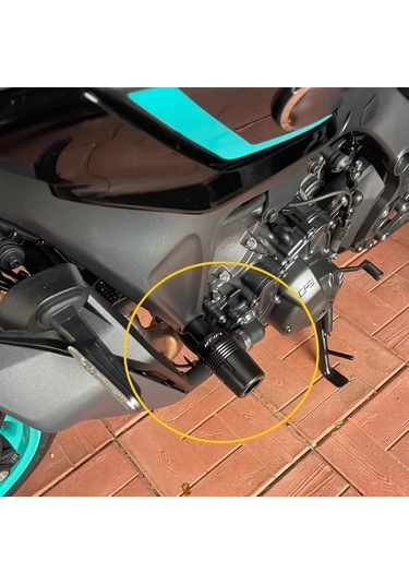 Xuweiwei Yamaha Mt07 Fz07 Tracer 2014 2024 Yzfr7 Motorcycle Frame Sliders Blue R7 Pom Çelik Koruyucu