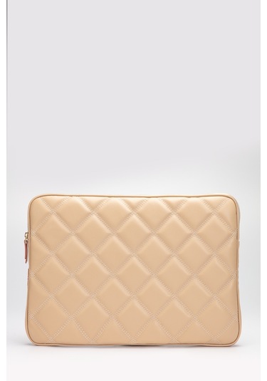 Kapitone Laptop Kılıfı 15.6 & 16 İnç Vizon