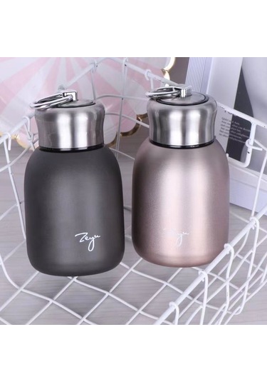 Geeroyoo Alman Paslanmaz Çelik Termos: Hafif, Taşınabilir, Dayanıklı, Kamp Ve Seyahat İçin İdeal, Gül Altını Rengi, 300 Ml Altın