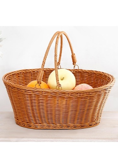 Pazly Suntek Oturma Sepeti, Meyve Saklama Ve Alışveriş, 40x30x18 Cm 40cmx30cmx18cm