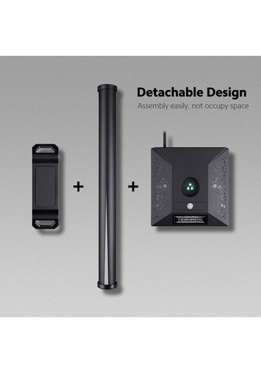 Fastbuy Rgb Işık Kulaklık Tutucu, Usb Genişletme, 3.5mm Jack, Siyah Abs-alüminyum, Ayrılabilir Tasarım