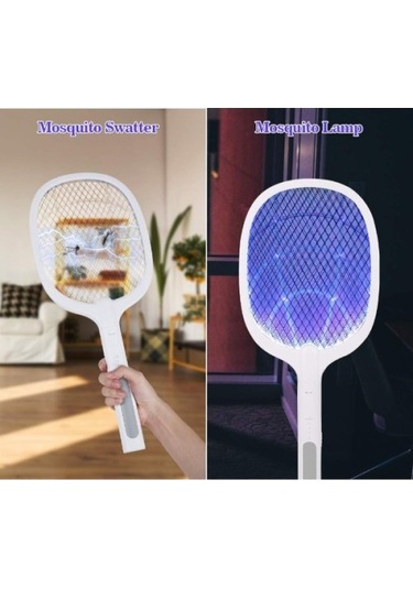 Şarjlı Uv Masa Üstü Sivrisinek Öldürücü Raket