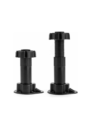 Flybuy 20 Adet Plastik Mutfak Mobilya Ayakları, 10 Sabitleme Braketi, 100-120mm Genişletilmiş Aralık, Dayanıklı Ve Ayarlanabilir -