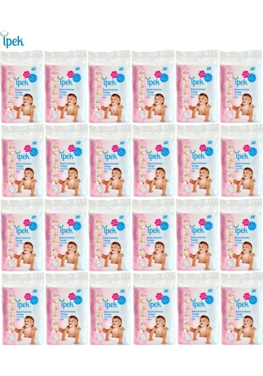 İpek Bebek Temizleme Pamuğu 24 x 60'lı
