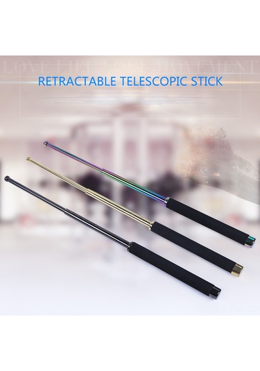 Geeksen Titanyum Çelik Gelişir Savunma Çubuğu 21 İnç - Anti-koroziv, Hızlı Gelişme, Kaymaz Köprü - Kişisel Güvenlik Ve Outdoor Aktivitelere İdeal Gümüş