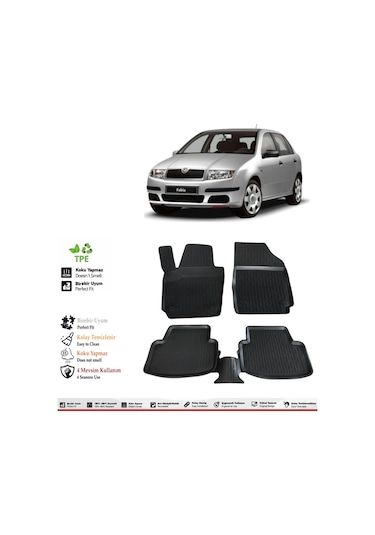 Skoda Fabia 2004 Model 4d Havuzlu Paspas