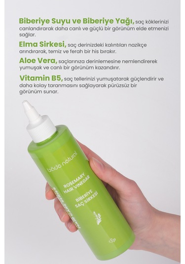 Biberiye Saç Sirkesi Arındırıcı Ve Canlandırıcı 250 ML
