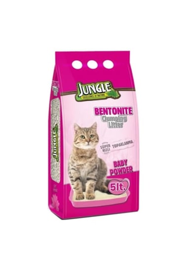 Jungle Parfümlü Topaklaşan Bentonit Kedi Kumu 5 L