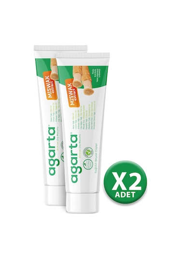 Agarta Doğal Misvak Özlü Diş Macunu 2 x 100 ML