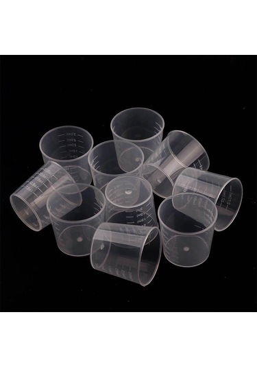 20 Adet 30 Ml Plastik Mezun Ölçüm Kabı Sıvı Konteyner Epoksi Yapma Aracı