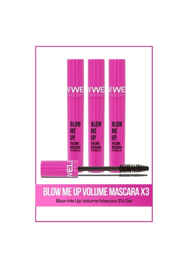 3x Blow Me Up Volume Mascara 8 Ml Üçlü Set 0