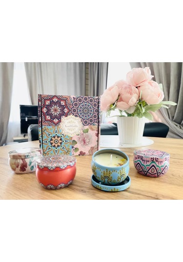 Best Buy Shop Aromatik Mumlar Hediye Seti 229215673 Açık Mavi