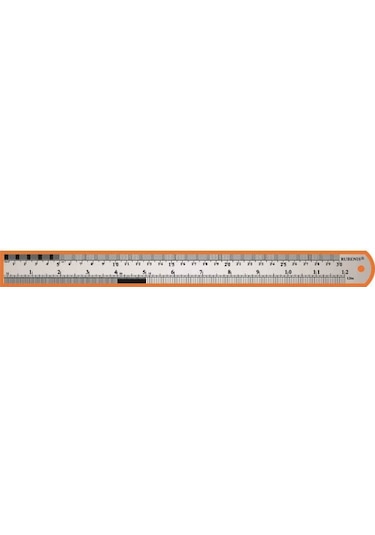 Rubenis Jr-30 Çelik Cetvel 30  CM Metal
