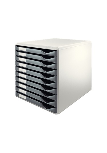 Leitz 5281 10 Çekmeceli Evrak Rafı Gri