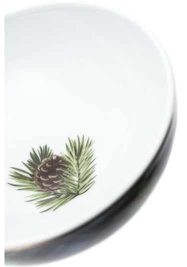 Zm Decor Ekose Yeşil Kase 13 CM